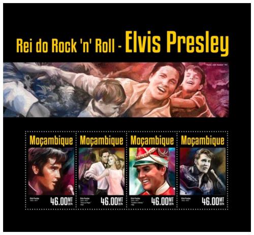 Poštové známky Mozambik 2014 Elevys Presley Mi# 7480-83 Kat 10€