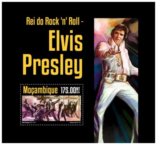 Poštová známka Mozambik 2014 Elevys Presley Mi# Block 936 Kat 10€