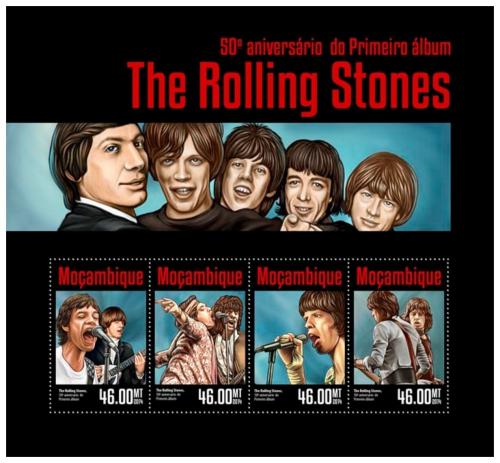 Poštové známky Mozambik 2014 The Rolling Stones Mi# 7485-88 Kat 10€