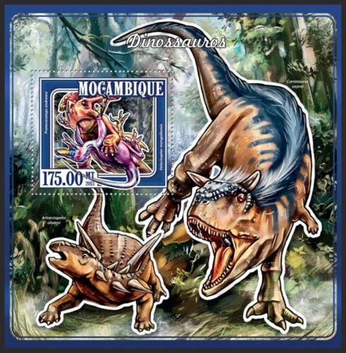 Poštová známka Mozambik 2015 Dinosaury Mi# Block 980 Kat 10€