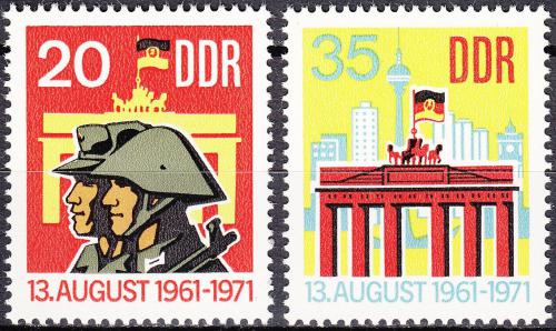 Potov znmky DDR 1971 Berlnsk ze, 10. vroie Mi# 1691-92