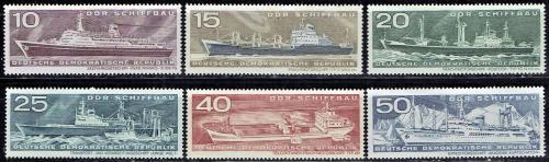 Potov znmky DDR 1971 Stavba lod Mi# 1693-98
