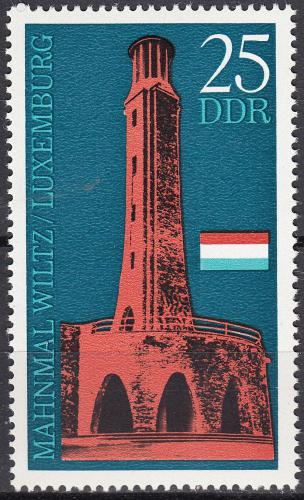 Potov znmka DDR 1971 Vlen pamtnk v Lucembursku Mi# 1705