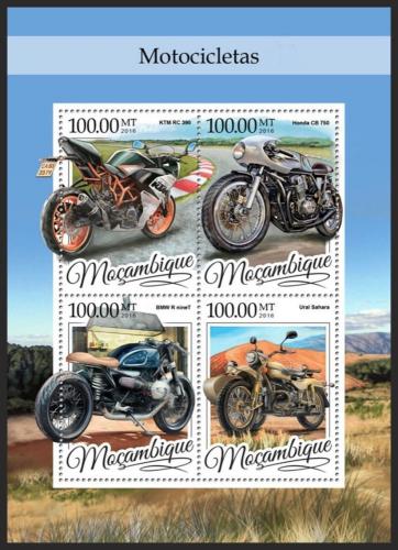 Poštové známky Mozambik 2016 Motocykle Mi# 8644-47 Kat 22€