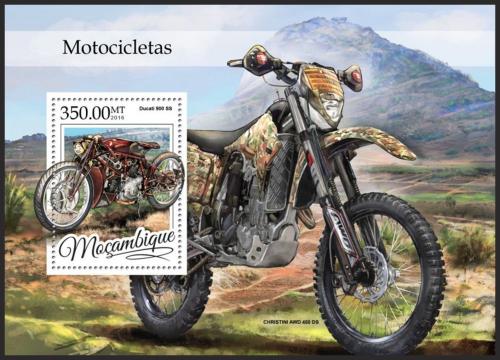 Poštová známka Mozambik 2016 Motocykle Mi# Block 1169 Kat 20€