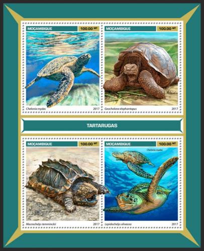 Poštové známky Mozambik 2017 Korytnaèky Mi# 9069-72 Kat 22€
