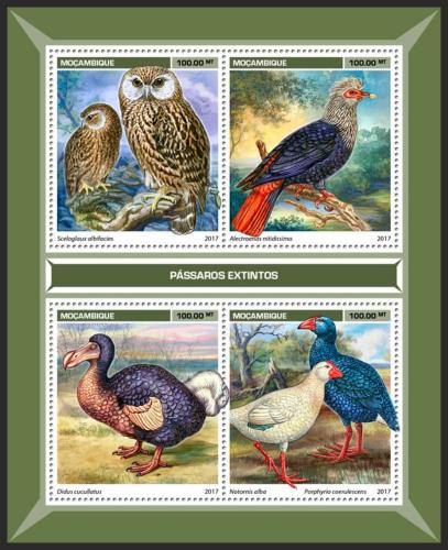Poštovní známky Mosambik 2017 Ptáci Mi# 9074-77 Kat 22€
