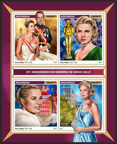 Poštové známky Mozambik 2017 Grace Kelly Mi# 9174-77 Kat 22€