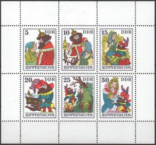 Poštové známky DDR 1976 Pohádka Rampelník Mi# 2187-92
