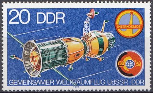 Poštová známka DDR 1978 Vesmírná loï Mi# 2355