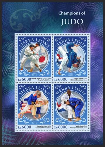 Potov znmky Sierra Leone 2016 Judo Mi# 7638-41 Kat 11 - zvi obrzok