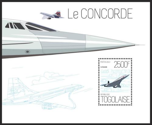 Poštová známka Togo 2013 Concorde Mi# Block 858 Kat 10€