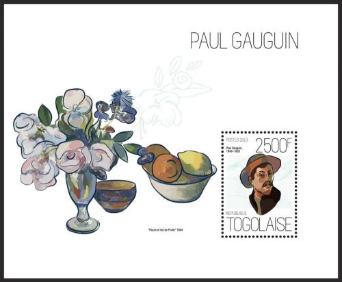 Poštová známka Togo 2013 Umenie, Paul Gauguin Mi# Block 862 Kat 10€