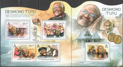 Potov znmky alamnove ostrovy 2012 Desmond Tutu Mi# 1536-40 Kat 21 - zvi obrzok