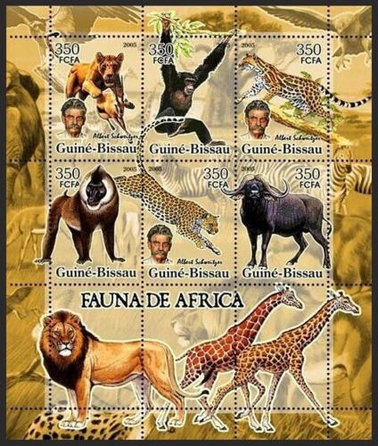 Potov znmky Guinea-Bissau 2005 Africk fauna Mi# 3209-14 - zvi obrzok