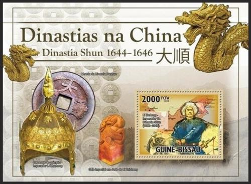 Poštová známka Guinea-Bissau 2010 Èínská dynastie Šun Mi# Block 849 Kat 8€ - zväèši� obrázok