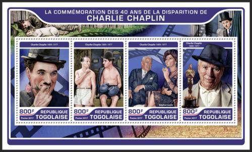 Poštové známky Togo 2017 Charlie Chaplin Mi# 8104-07 Kat 13€