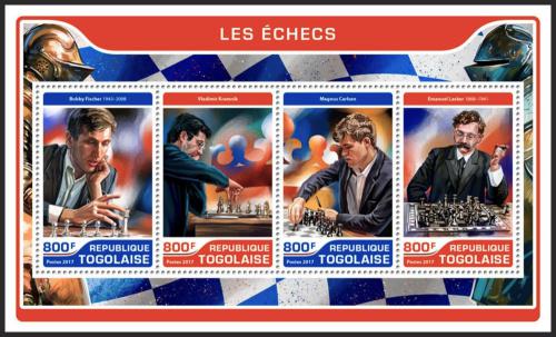 Poštové známky Togo 2017 Slavní šachisti Mi# 8134-37 Kat 13€