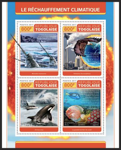 Poštové známky Togo 2017 Klimatické zmìny Mi# 8234-37 Kat 13€