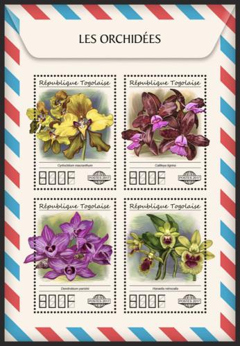 Poštové známky Togo 2017 Orchideje Mi# 8482-85 Kat 13€