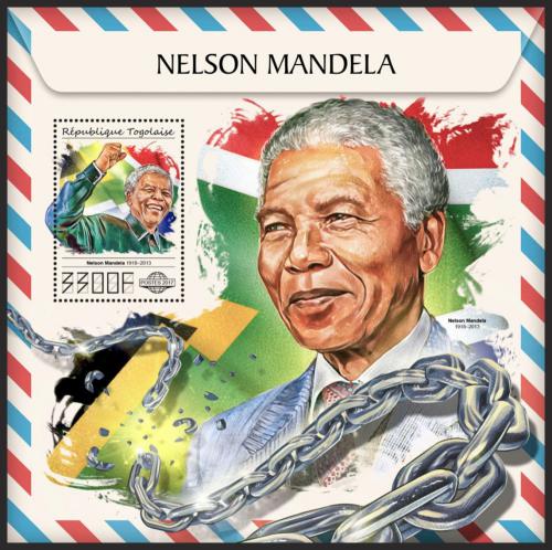 Poštová známka Togo 2017 Nelson Mandela Mi# Block 1507 Kat 13€