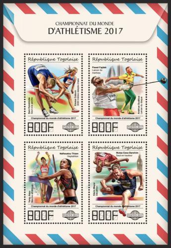 Poštové známky Togo 2017 MS v lehké atletice Mi# 8547-50 Kat 13€