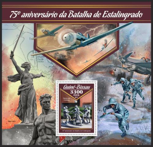 Potov znmka Guinea-Bissau 2017 Bitka u Stalingradu Mi# Block 1566 Kat 12.50