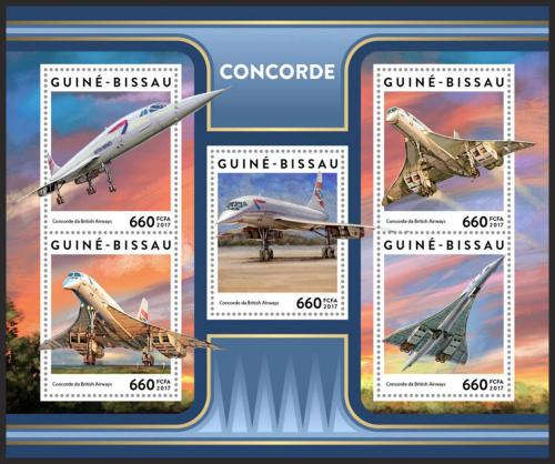 Potov znmky Guinea-Bissau 2017 Concorde Mi# 9224-28 Kat 12.50 - zvi obrzok
