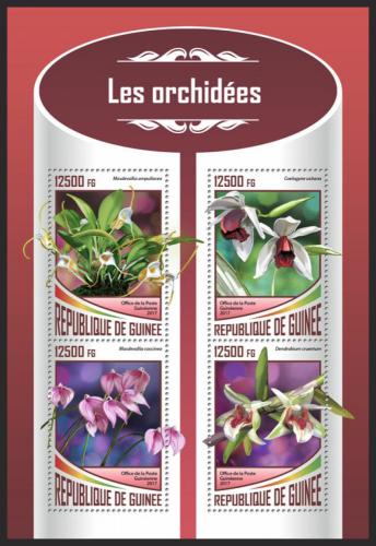 Poštové známky Guinea 2017 Orchideje Mi# 12655-58 Kat 20€