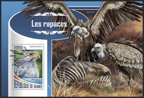 Poštová známka Guinea 2017 Dravci Mi# Block 2829 Kat 20€