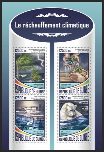 Poštové známky Guinea 2017 Klimatické zmìny Mi# 12675-78 Kat 20€