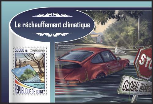 Poštová známka Guinea 2017 Klimatické zmìny Mi# Block 2831 Kat 20€