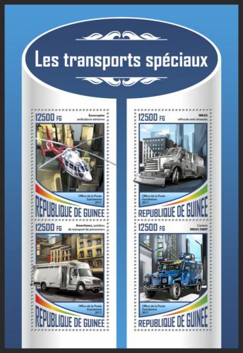 Poštové známky Guinea 2017 Speciální doprava Mi# 12720-23 Kat 20€