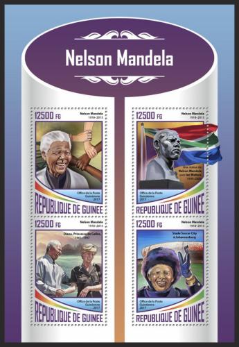 Poštové známky Guinea 2017 Nelson Mandela Mi# 12740-43 Kat 20€
