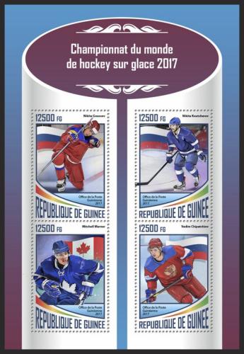 Poštové známky Guinea 2017 MS v ledním hokeji Mi# 12765-68 Kat 20€