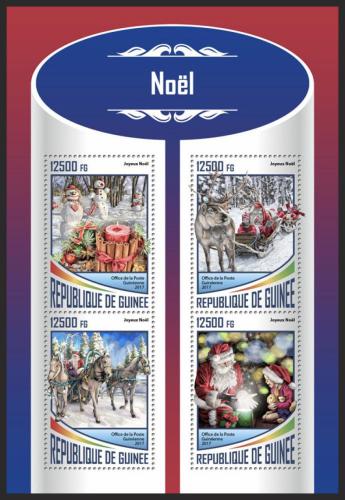 Poštové známky Guinea 2017 Vianoce Mi# 12770-73 Kat 20€
