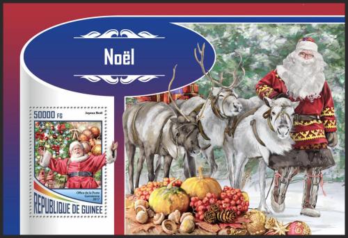 Poštová známka Guinea 2017 Vianoce Mi# Block 2850 Kat 20€