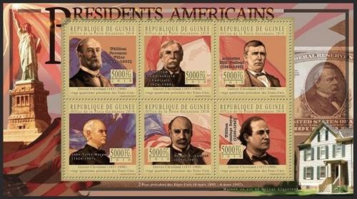 Poštové známky Guinea 2011 Grover Cleveland, 24. US prezident Mi# 8122-27 Kat 25€
