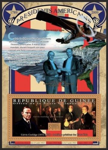 Poštová známka Guinea 2011 Calevyn Coolidge, 30. US prezident Mi# Block 1920 Kat 16€