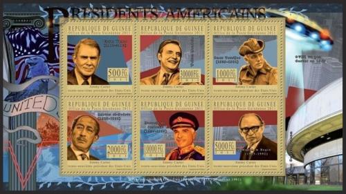 Poštové známky Guinea 2011 Jimmy Carter, 39. US prezident Mi# 8212-17 Kat 18€