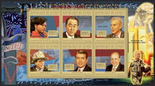 Poštové známky Guinea 2011 George Bush, 43. US prezident Mi# 8236-41 Kat 18€