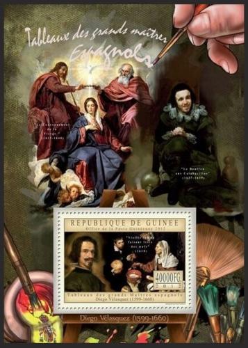 Poštová známka Guinea 2012 Umenie, Diego Velázquez Mi# Block 2193 Kat 16€