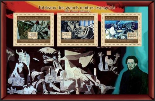 Poštové známky Guinea 2012 Umenie, Pablo Picasso Mi# 9683-85 Kat 18€