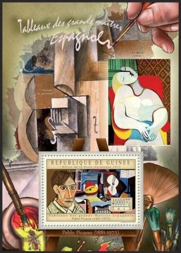 Poštová známka Guinea 2012 Umenie, Pablo Picasso Mi# Block 2197 Kat 16€