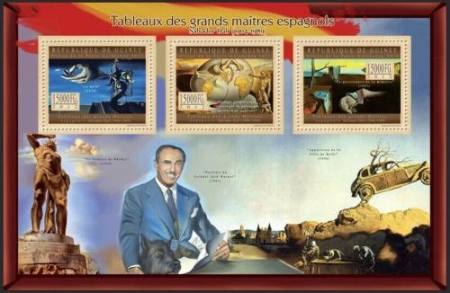 Poštové známky Guinea 2012 Umenie, Salvador Dalí Mi# 9692-94 Kat 18€