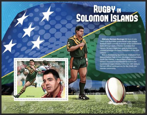 Poštová známka Šalamúnove ostrovy 2013 Rugby Mi# Block 119