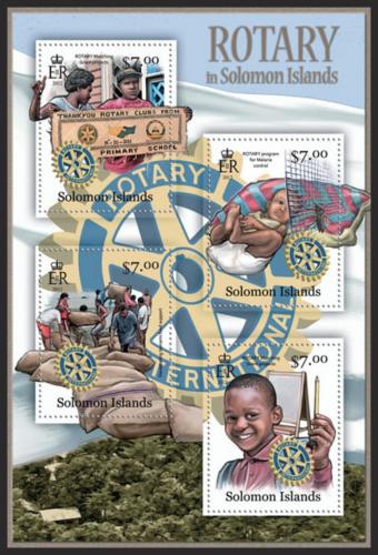 Poštové známky Šalamúnove ostrovy 2013 Rotary Intl. Mi# 1656-59 Kat 9.50€