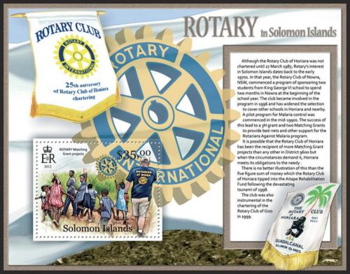 Poštová známka Šalamúnove ostrovy 2013 Rotary Intl. Mi# Block 125 Kat 12€