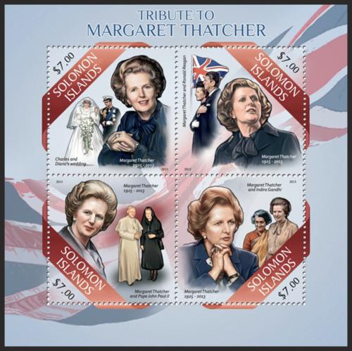 Potov znmky alamnove ostrovy 2013 Margaret Thatcher Mi# 2082-85 Kat 9.50 - zvi obrzok