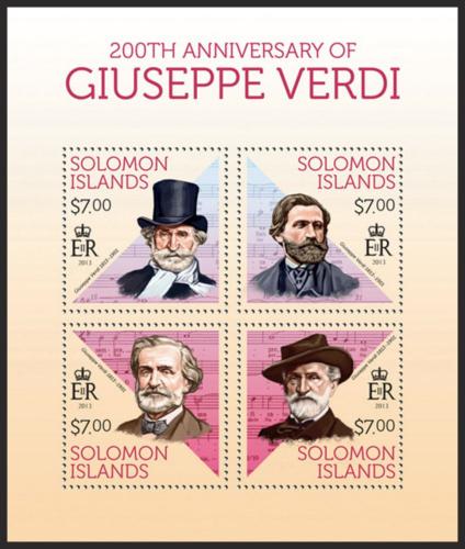 Potov znmky alamnove ostrovy 2013 Giuseppe Verdi Mi# 2182-85 Kat 9.50 - zvi obrzok